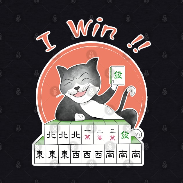 MAHJONG tiles i win cat by jessie848v_tw